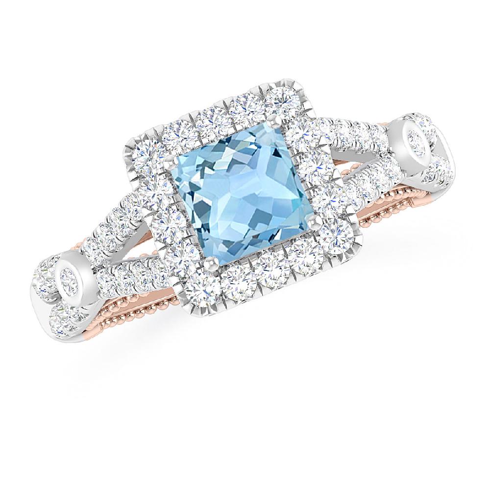 White Gold - Aquamarine