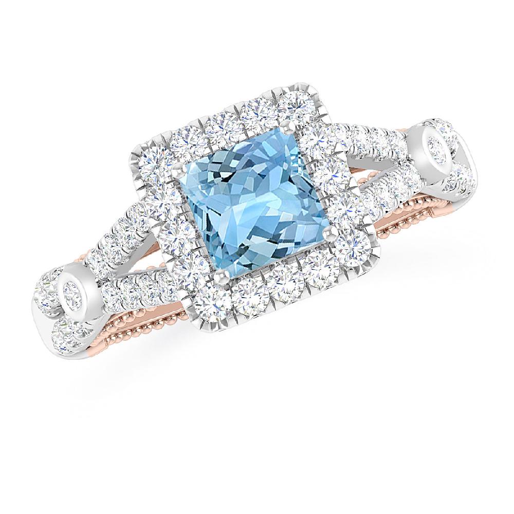 White Gold - Aquamarine