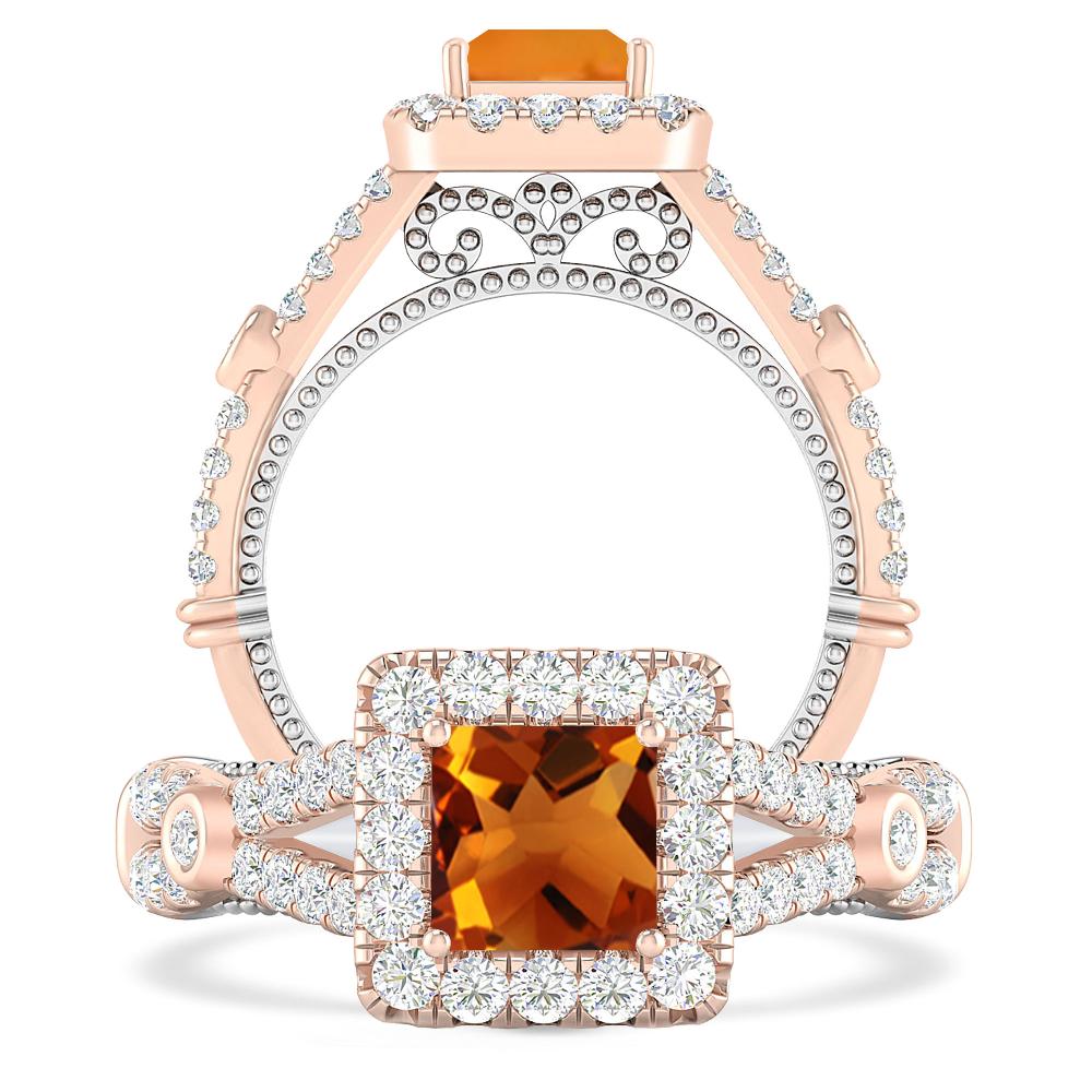 Rose Gold - Citrine