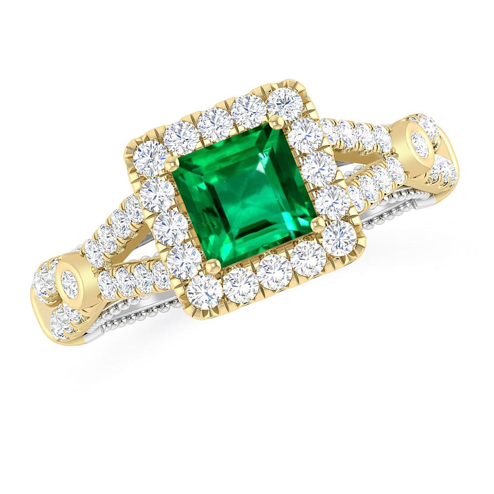 Yellow Gold - Emerald