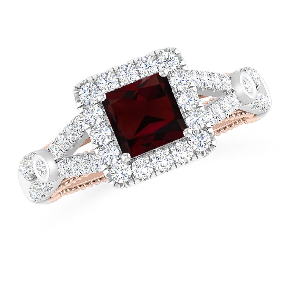 White Gold - Garnet