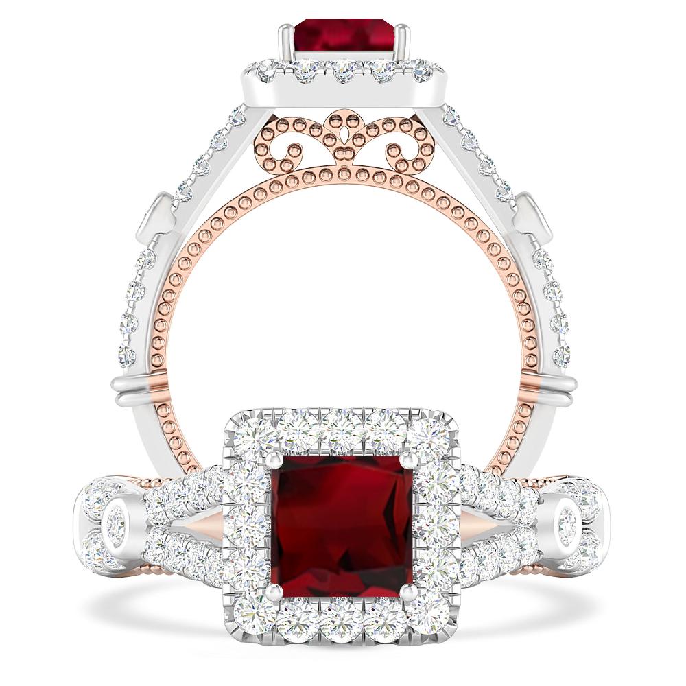 White Gold - Garnet