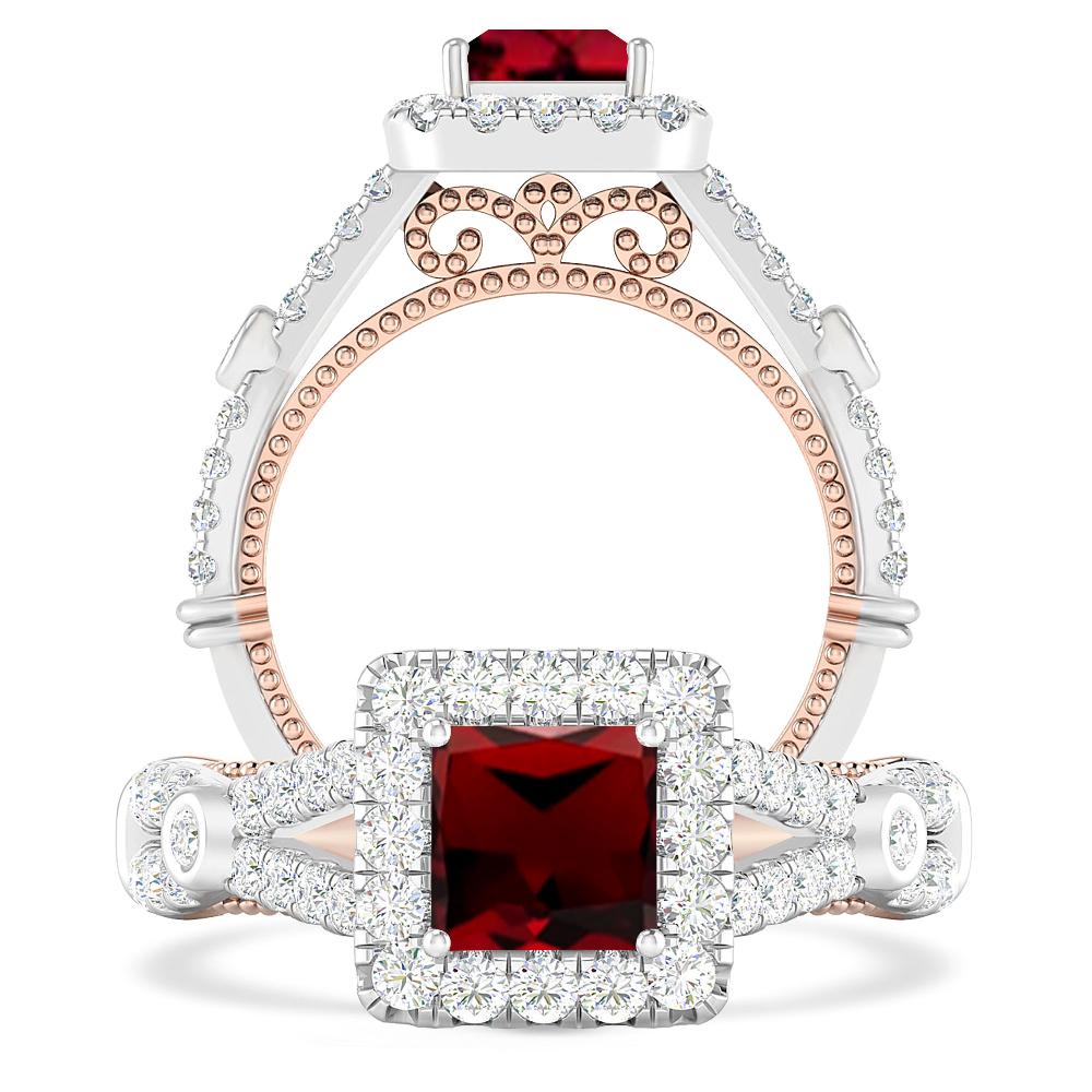 White Gold - Garnet