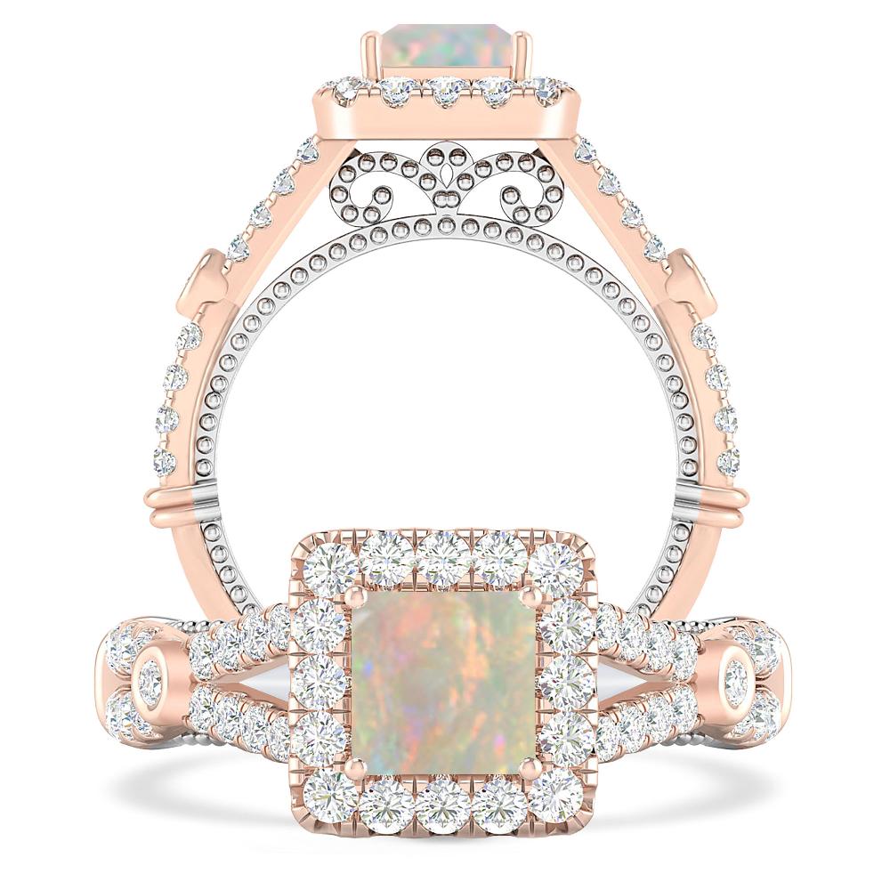 Rose Gold - Opal