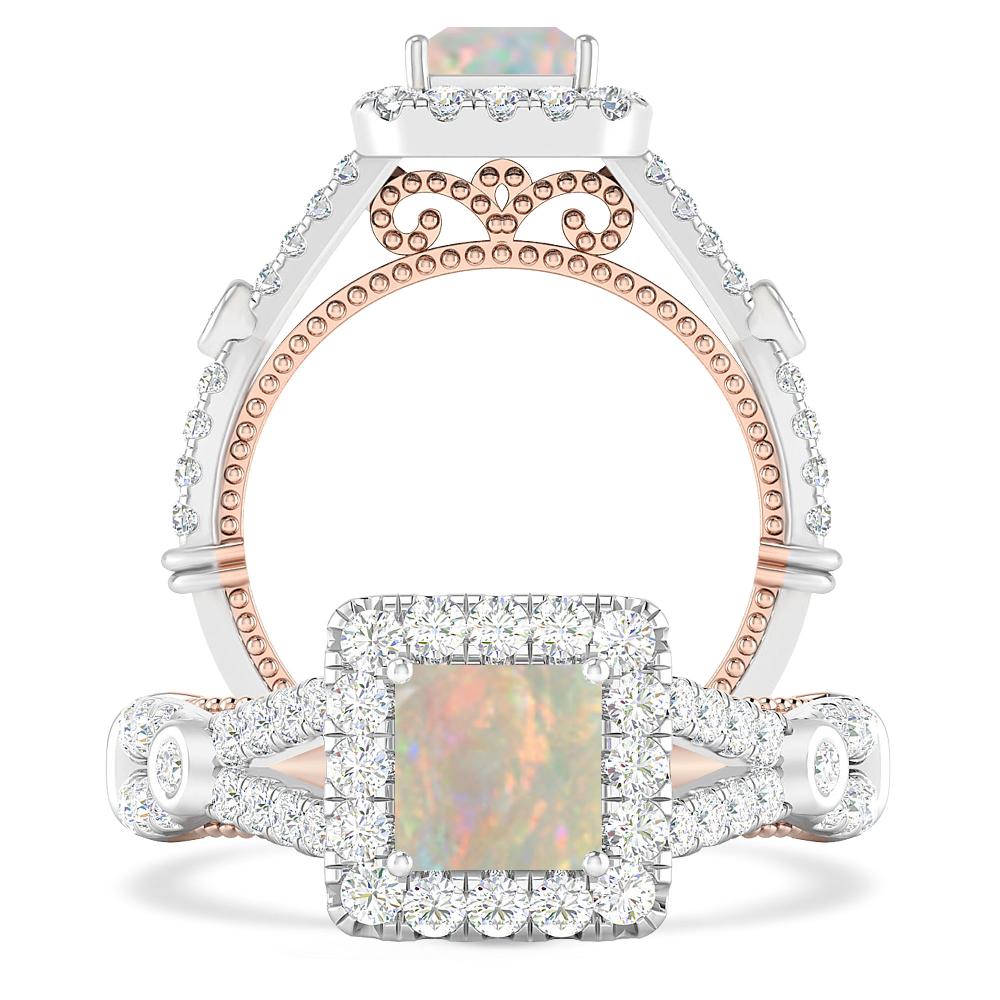 White Gold - Opal