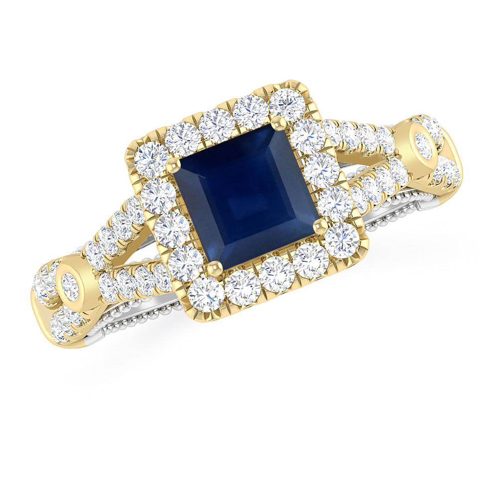 Yellow Gold - Sapphire