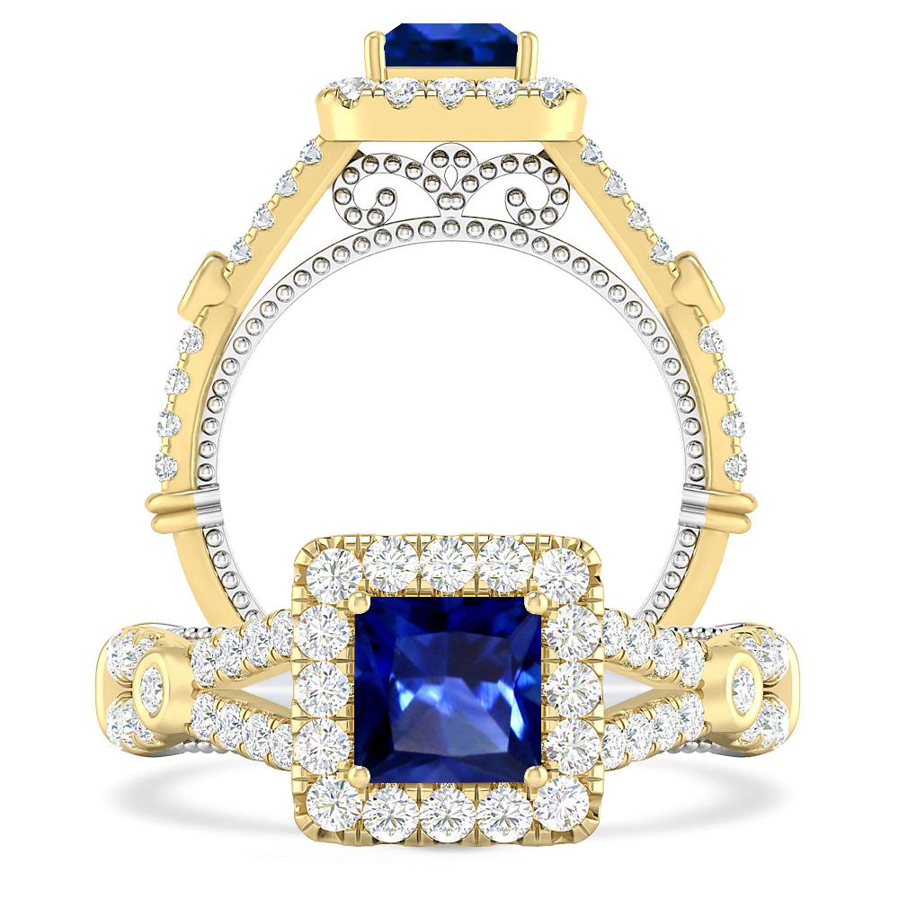 Yellow Gold - Sapphire