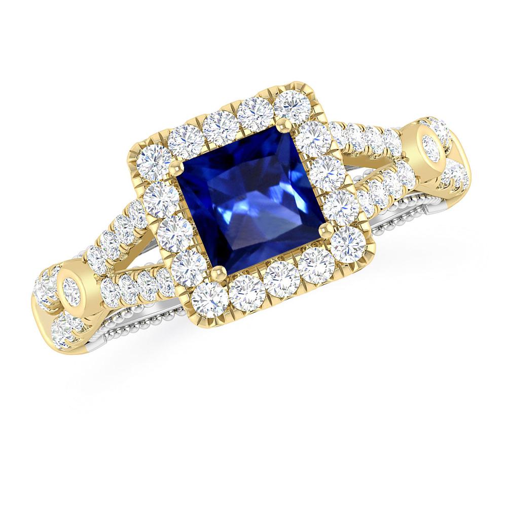 Yellow Gold - Sapphire