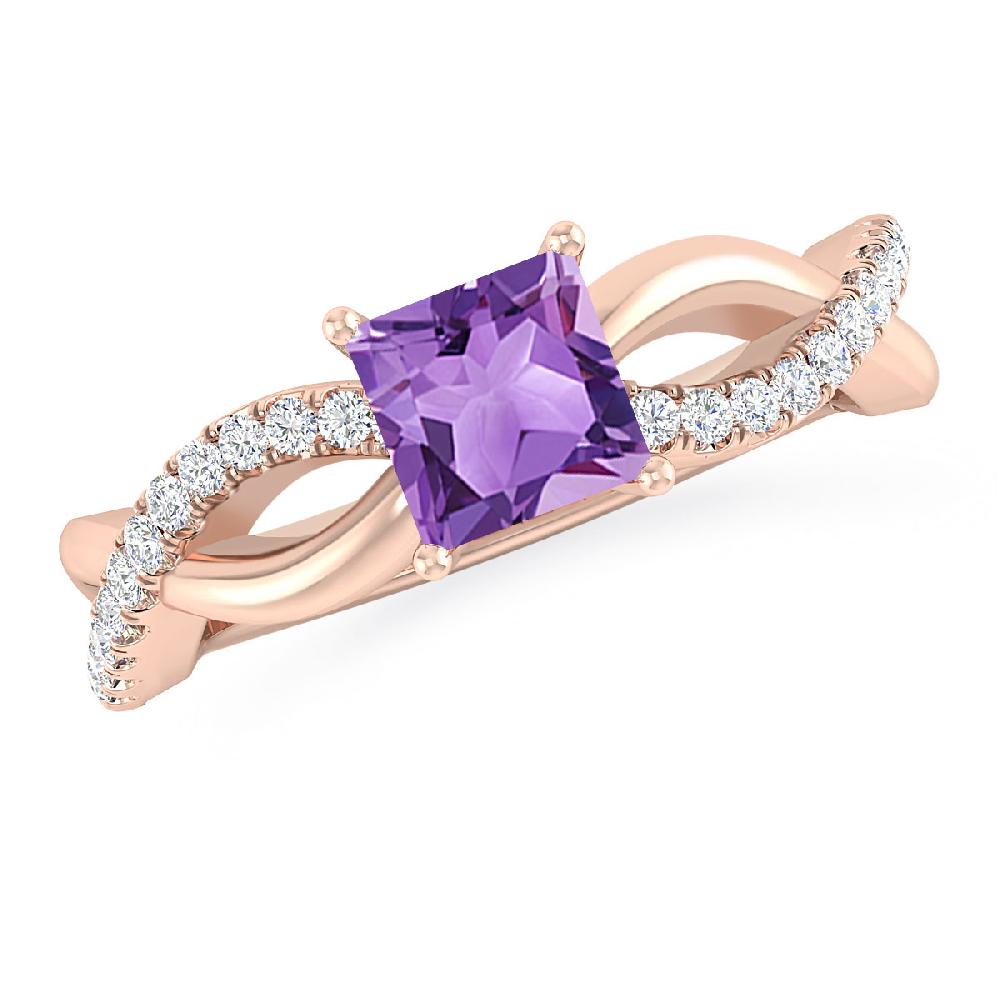 Rose Gold - Amethyst