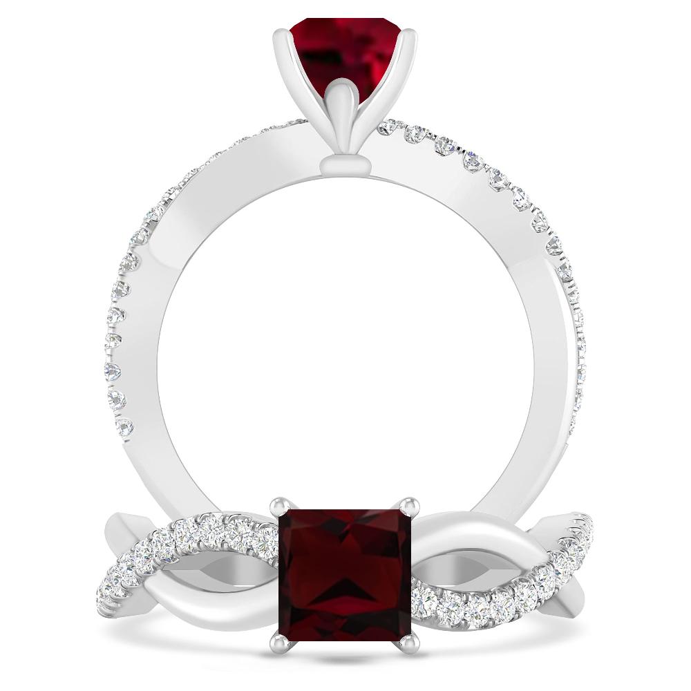 White Gold - Garnet