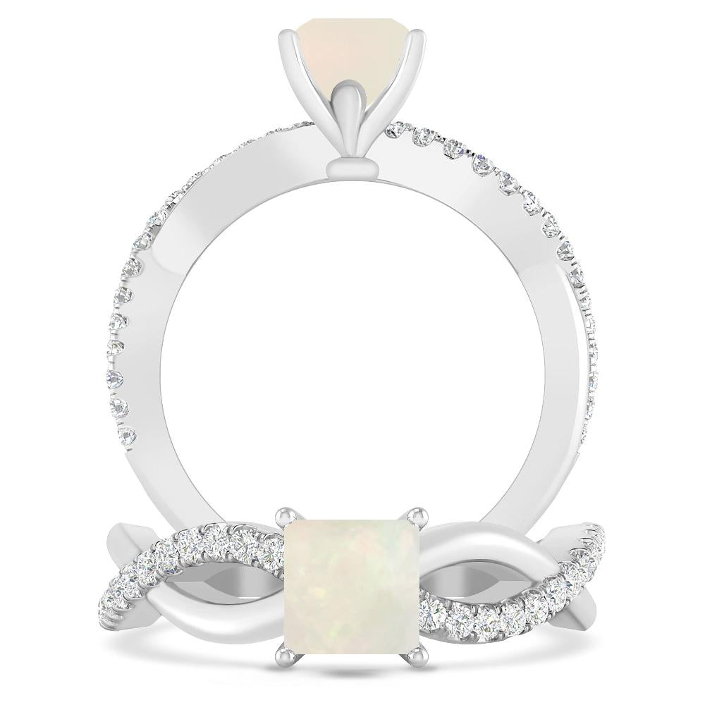 White Gold - Opal