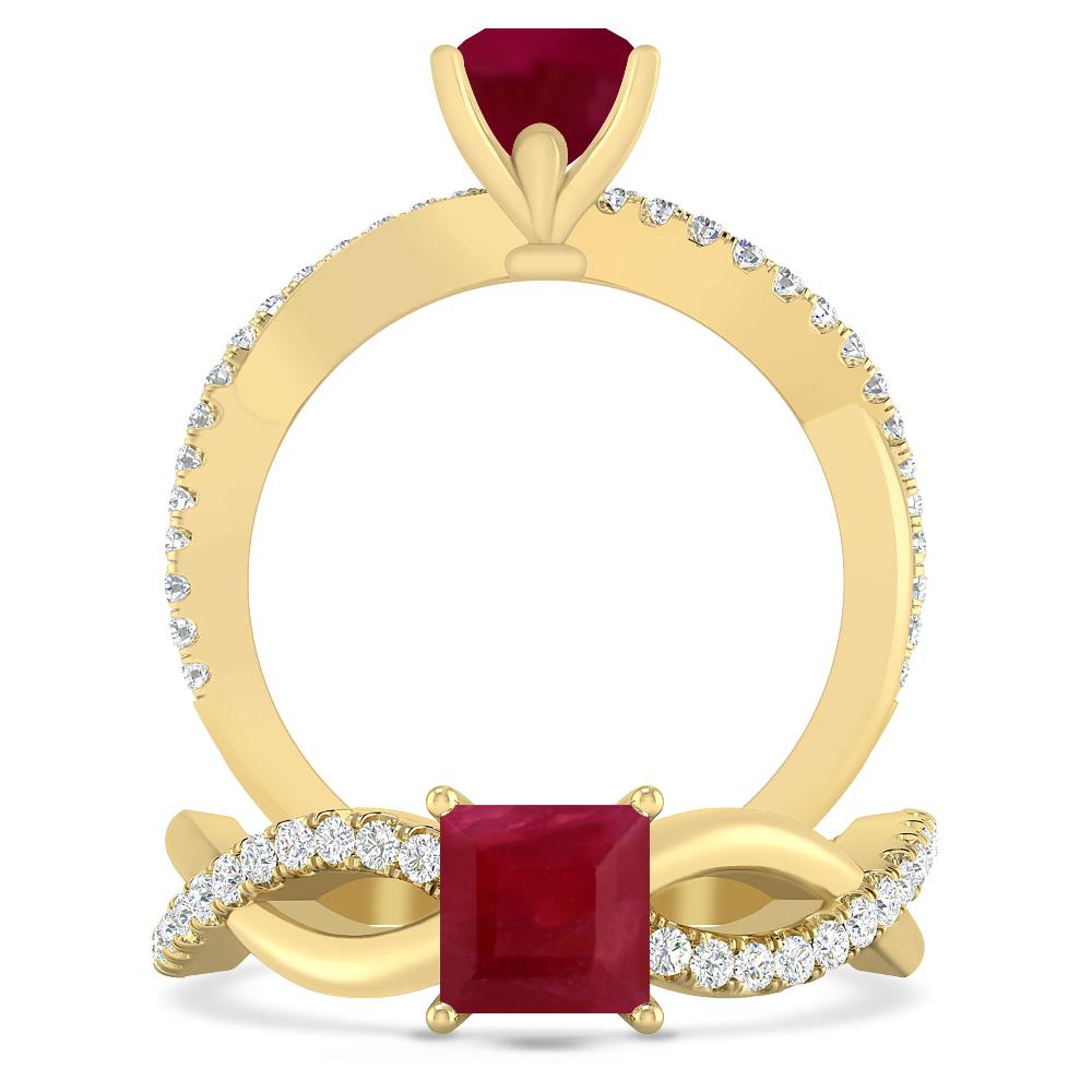 Yellow Gold - Ruby