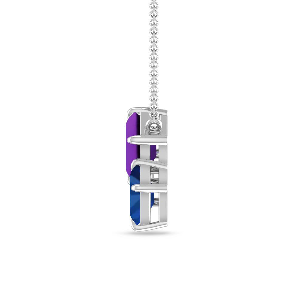 White Gold - Amethyst - Sapphire